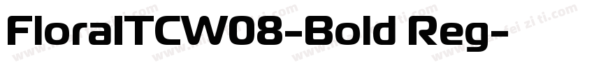 FloraITCW08-Bold Reg字体转换